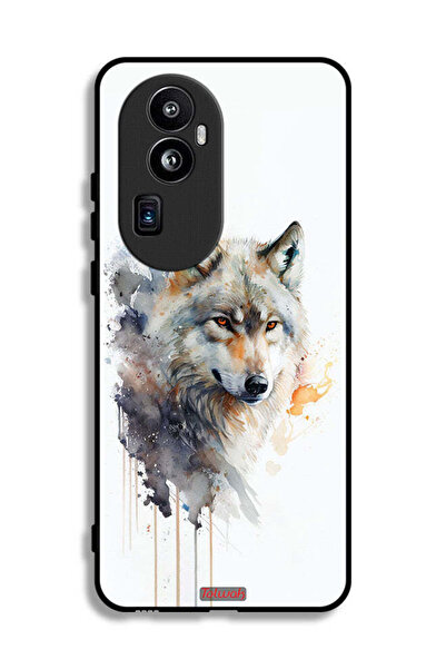 Tolwak غطاء حماية لهاتف Oppo Reno10 Pro Plus - فن تجريدي من الذئب