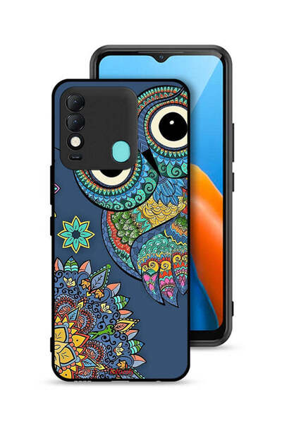 Tolwak غطاء حماية لهاتف تكنو سبارك 8 بتصميم بومة زهرية