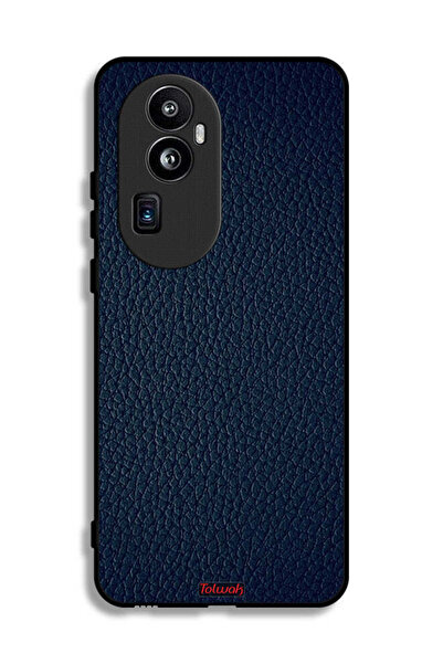 Tolwak غطاء حماية جلدي بنمط هندسي لهاتف Oppo Reno10 Pro Plus