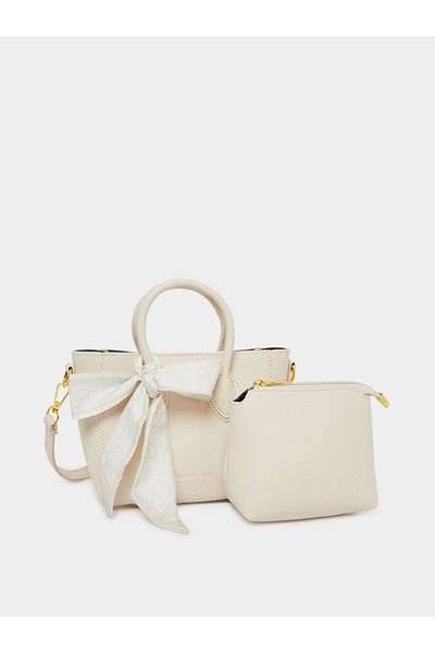 Styli Ribbon Detail Handbag with Adjustable Strap