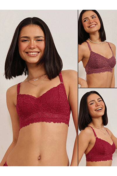 Clovia By Styli مجموعة من قطعتين حمالة صدر كاملة التغطية غير مبطنة وغير مزودة بأسلاك