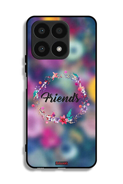 Tolwak غطاء حماية Honor X8a بتصميم خاتم أصدقاء الزهور