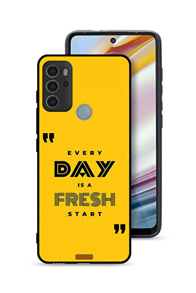 Tolwak غطاء حماية لهاتف موتورولا موتو جي 60 إس - كل يوم هو بداية جديدة