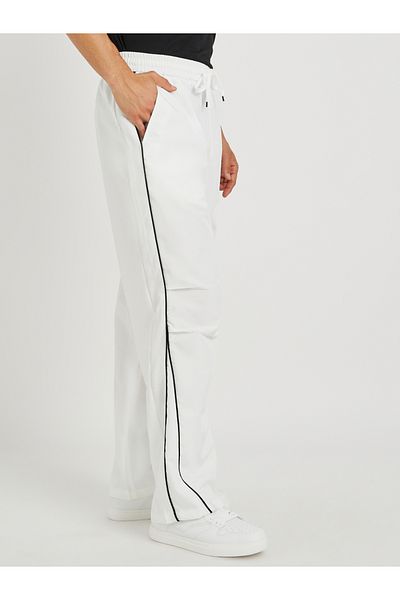 Styli Oversized Open Hem Joggers with Side Piping Detail