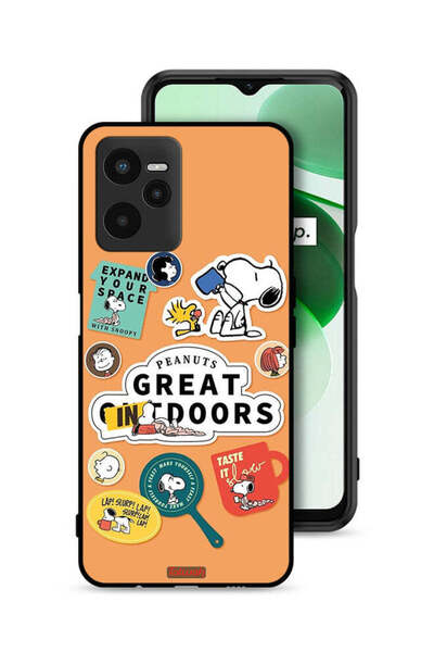 Tolwak غطاء حماية لهاتف Realme C35 بملصقات الفول السوداني