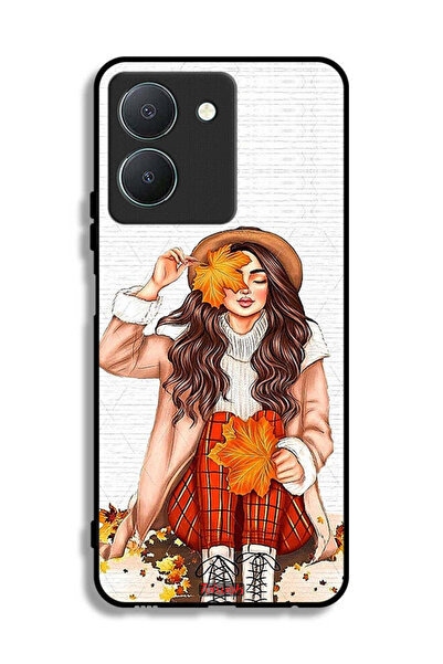 Tolwak غطاء حماية لهاتف Vivo Y36 5G يحمل صورة أوراق الخريف الفنية