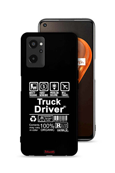 Tolwak غطاء حماية لهاتف Realme 9i 4G، ملصق سائق شاحنة