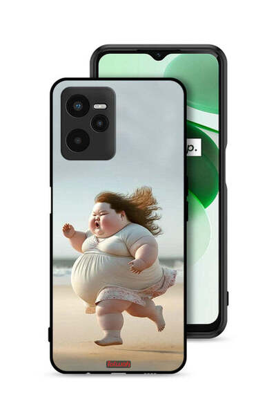 Tolwak Realme C35 Protective Case Cover Fatty Baby Girl Running
