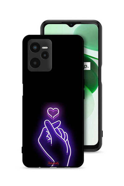 Tolwak Realme C35 Protective Case Cover Snap Small Heart