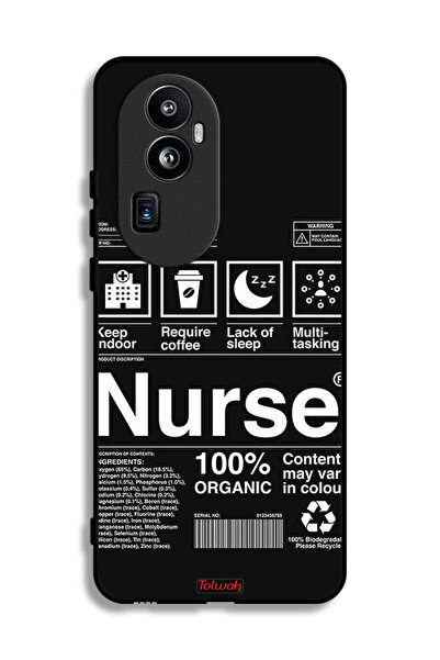 Tolwak غطاء حماية لهاتف Oppo Reno10 Pro Plus - ملصق ممرضة