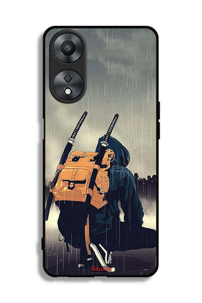 Tolwak غطاء حماية Oppo A58 5G بتصميم سيف ساموراي رقمي
