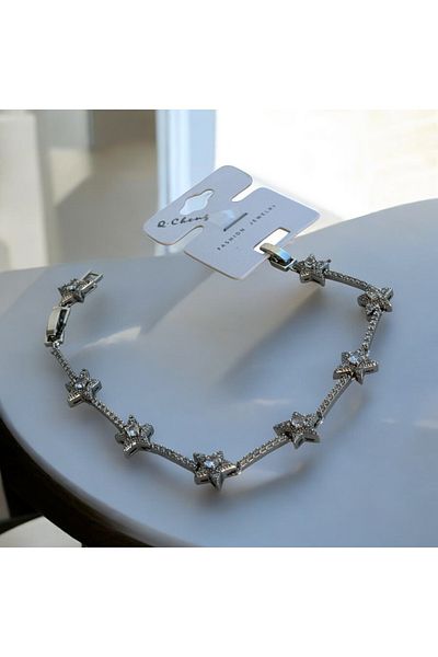 İNN JEWELLERY Steel Bracelet Tarnish-Free Antiallergic Star Figured (2 Years Importer Guaranteed)