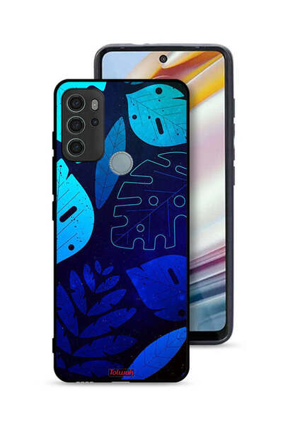 Tolwak غطاء حماية لهاتف موتورولا موتو جي 60 إس بنقشة أوراق الشجر