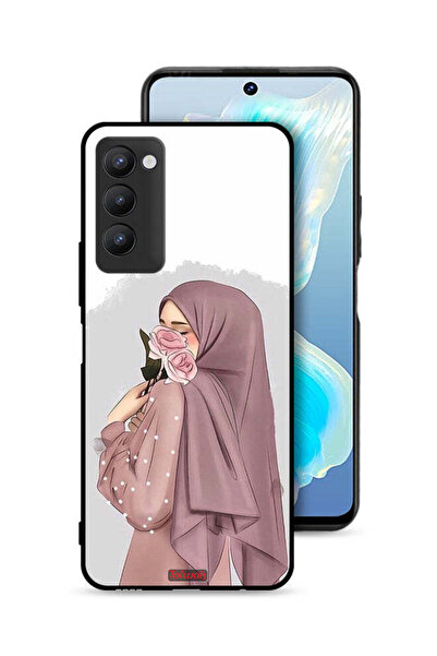 Tolwak غطاء حماية لهاتف تكنو كامون 18 بتصميم فتاة تحمل وردة