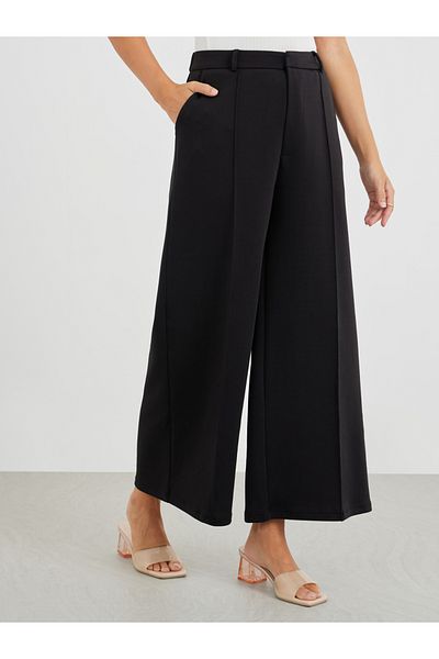 Styli Mid Rise Wide Leg Trousers