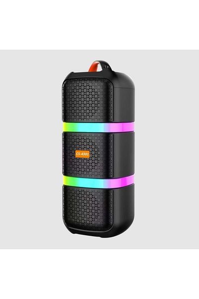 divendi-ro Portable Bluetooth Speaker, CS-4301, 20W, 1800mAh, RGB, 18.6*18.1*47.7cm, with Microphone, Black