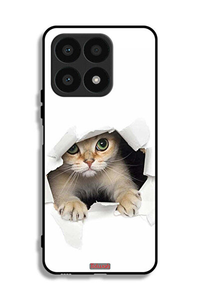 Tolwak غطاء حماية لهاتف Honor X8a بتصميم قطة