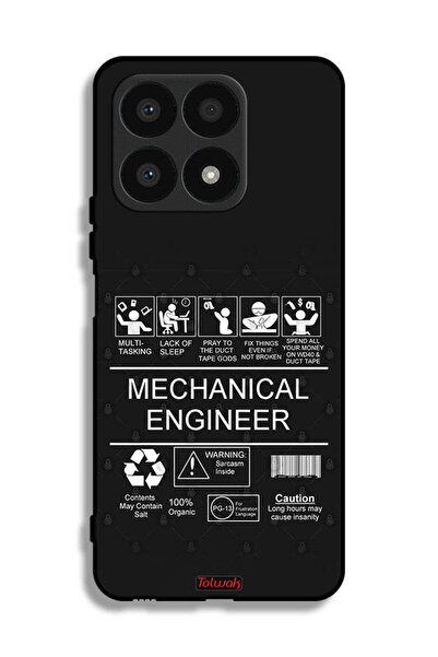 Tolwak غطاء حماية لهاتف Honor X8a - ملصق مهندس ميكانيكي