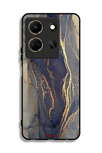 Tolwak غطاء حماية لهاتف Infinix Note 30 بنقشة رخامية لامعة