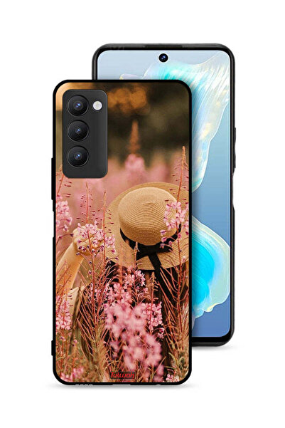 Tolwak Tecno Camon 18 Protective Case Cover Hat Girl In Flowers