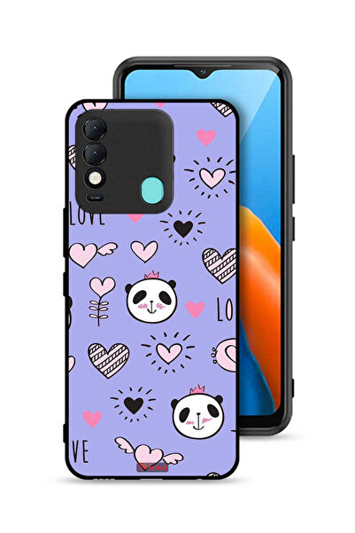 Tolwak غطاء حماية لهاتف تكنو سبارك 8 بطبعة حب ورسمة باندا