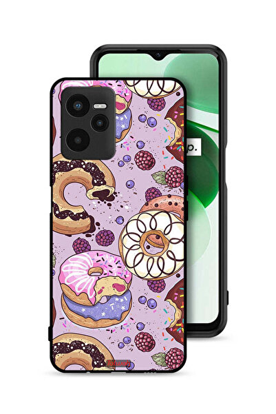 Tolwak غطاء حماية لهاتف Realme C35 برسومات دونات فنية