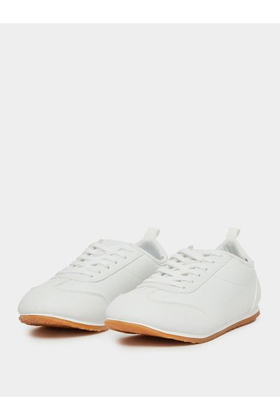 Styli Leather Lace Up Sneakers