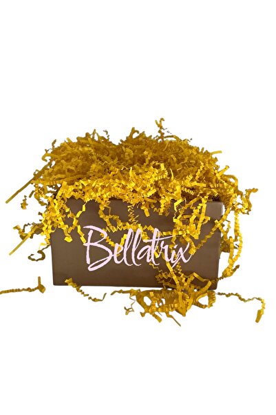 Store Sarı zikzak kırpık kâğıt