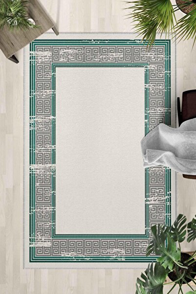 Monnhein Non-Slip Base Washable Carpet – Modern Digital Printing Carpet for K...