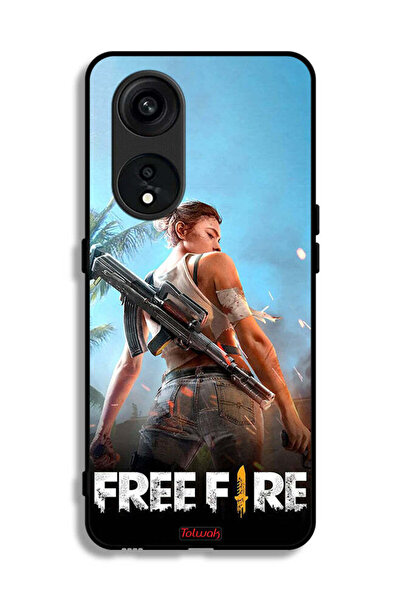 Tolwak غطاء حماية لهاتف Oppo Reno 8T 5G بتصميم فري فاير