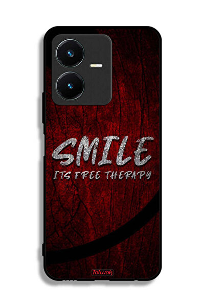 Tolwak Vivo Y22 Protective Case Cover Smile Its Free Therapy