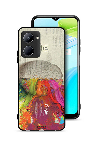 Tolwak غطاء حماية Realme C33 بتصميم تجريدي لعلم الدماغ