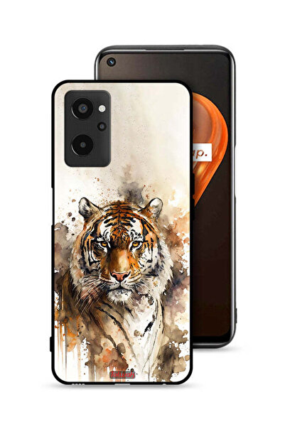 Tolwak غطاء حماية لهاتف Realme 9i 4G بنقشة فن تجريدي من جلد الفهد