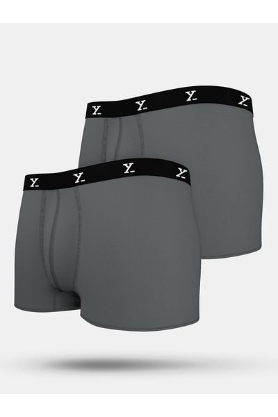 XYXX By Styli Pack of 2 - Logo Waistband Detail Trunks
