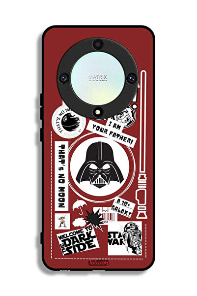 Tolwak غطاء حماية لهاتف Honor X9a - ملصق "مرحبًا بكم في الجانب المظلم"