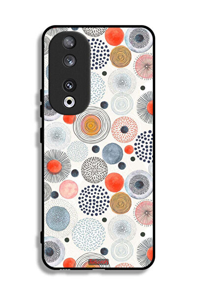 Tolwak غطاء حماية لهاتف Honor 90 بنقشة زهور قطنية