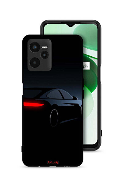 Tolwak غطاء حماية لهاتف Realme C35 - سيارة داكنة