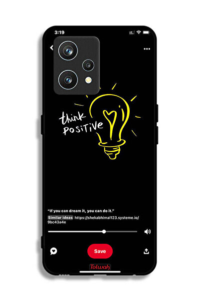 Tolwak غطاء حماية لهاتف Realme 9 Pro Plus - فكر بإيجابية