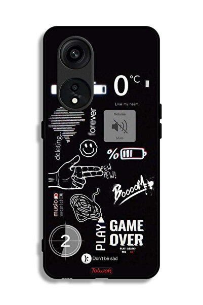 Tolwak غطاء حماية لهاتف Oppo Reno 8T 5G - لعبة انتهت - Pew Pew