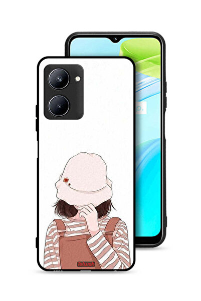 Tolwak غطاء حماية Realme C33 يخفي الوجه بالقبعة