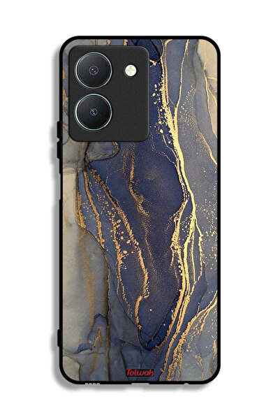 Tolwak غطاء حماية لهاتف Vivo Y36 5G بنقشة رخامية لامعة