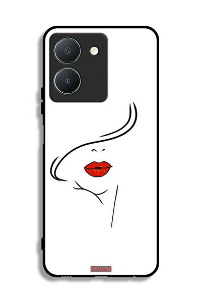 Tolwak غطاء حماية لهاتف Vivo Y36 5G برسومات وجه فتاة