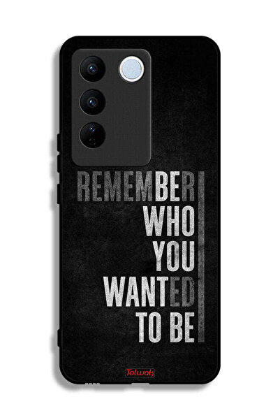 Tolwak غطاء حماية لهاتف Vivo V27 تذكر من أردت أن تكون