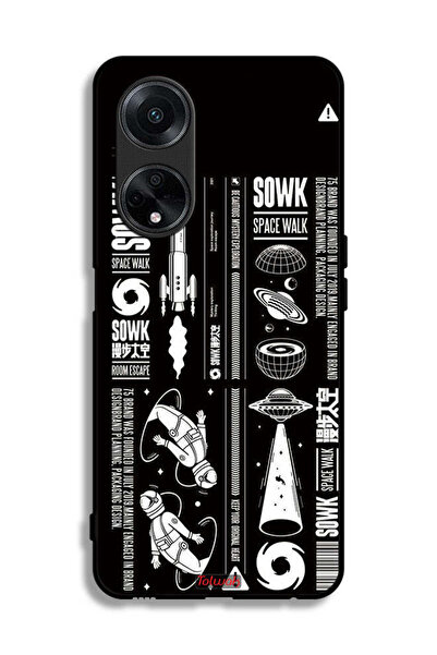 Tolwak غطاء حماية لهاتف Oppo A98 5G ملصق Sowk Space Walk