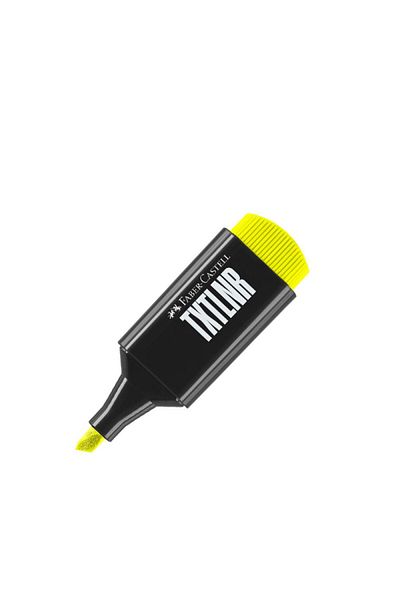 OEM Faber Castell, Mini Super‑Fluorescent, Yellow Highlighter, Chisel Tip 1‑5 mm, Water‑Based Ink