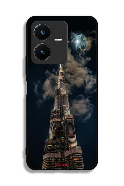 Tolwak Vivo Y22s Protective Case Cover Burj Khalifa In Night