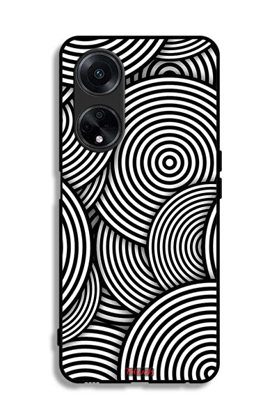 Tolwak غطاء حماية لهاتف Oppo A98 5G بنمط دوائر وهمية