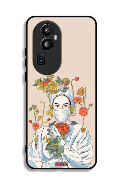 Tolwak غطاء حماية لهاتف Oppo Reno10 Pro Plus - تصميم فني للممرضة