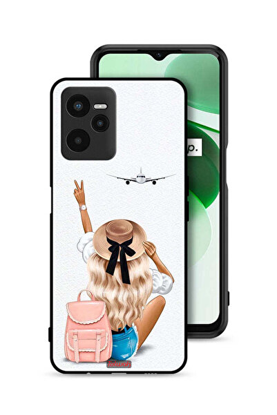 Tolwak غطاء حماية Realme C35 بتصميم فتاة تحب السفر