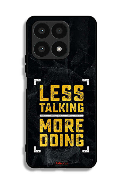 Tolwak Honor X8a Protective Case Cover Less Talking More Doing